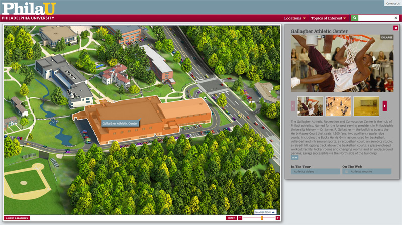 Philadelphia University Html5 Interactive Campus Map Project