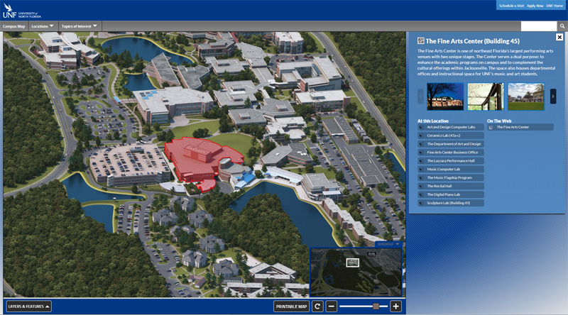 University Of North Florida Html5 Interactive Campus Map Project